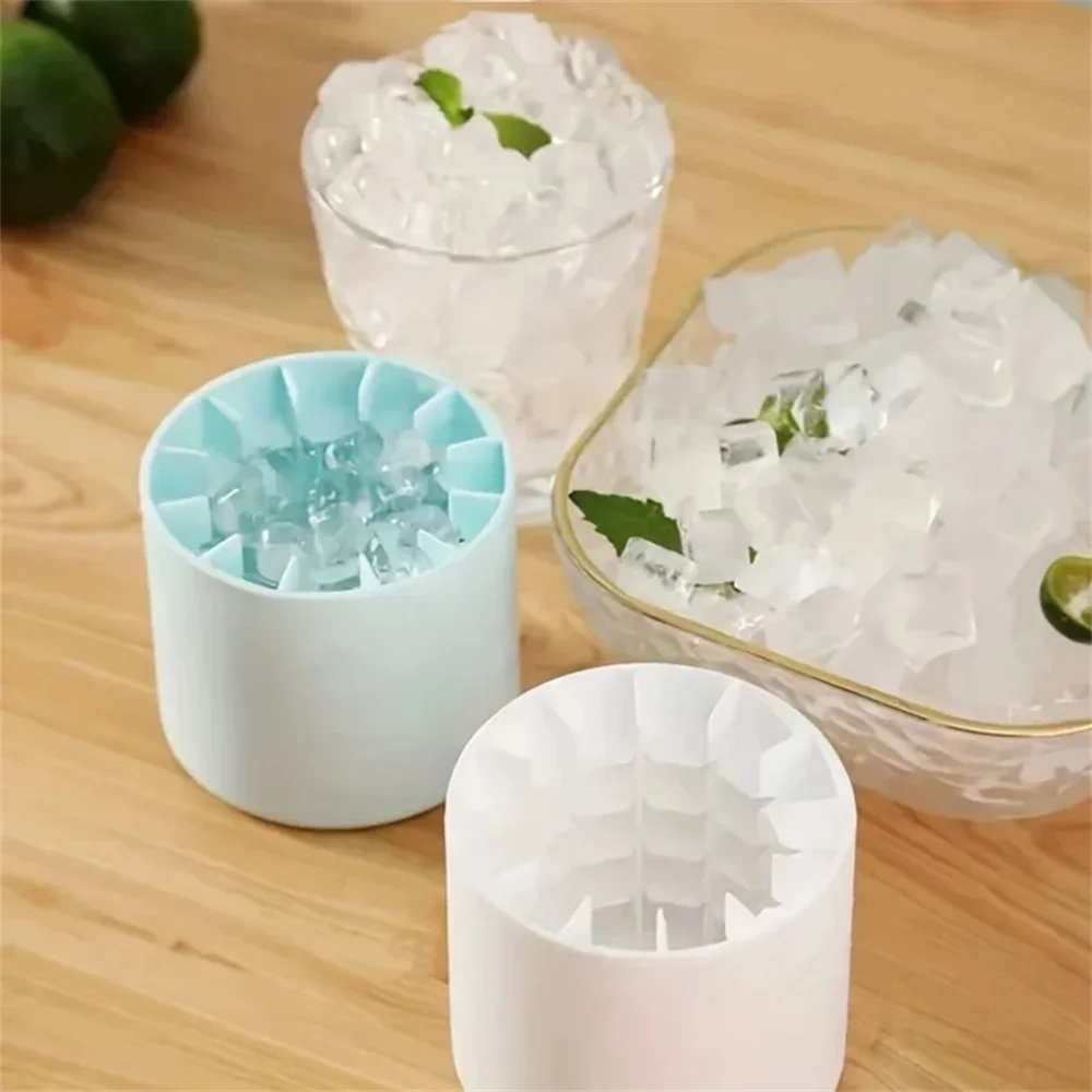 Ice Cubes Silicone Mold Mini Silicone Cylinder Ice Crate Household DIY Refrigerator Freeze Ice Maker Creative Barware Drink Tool - الصورة 6