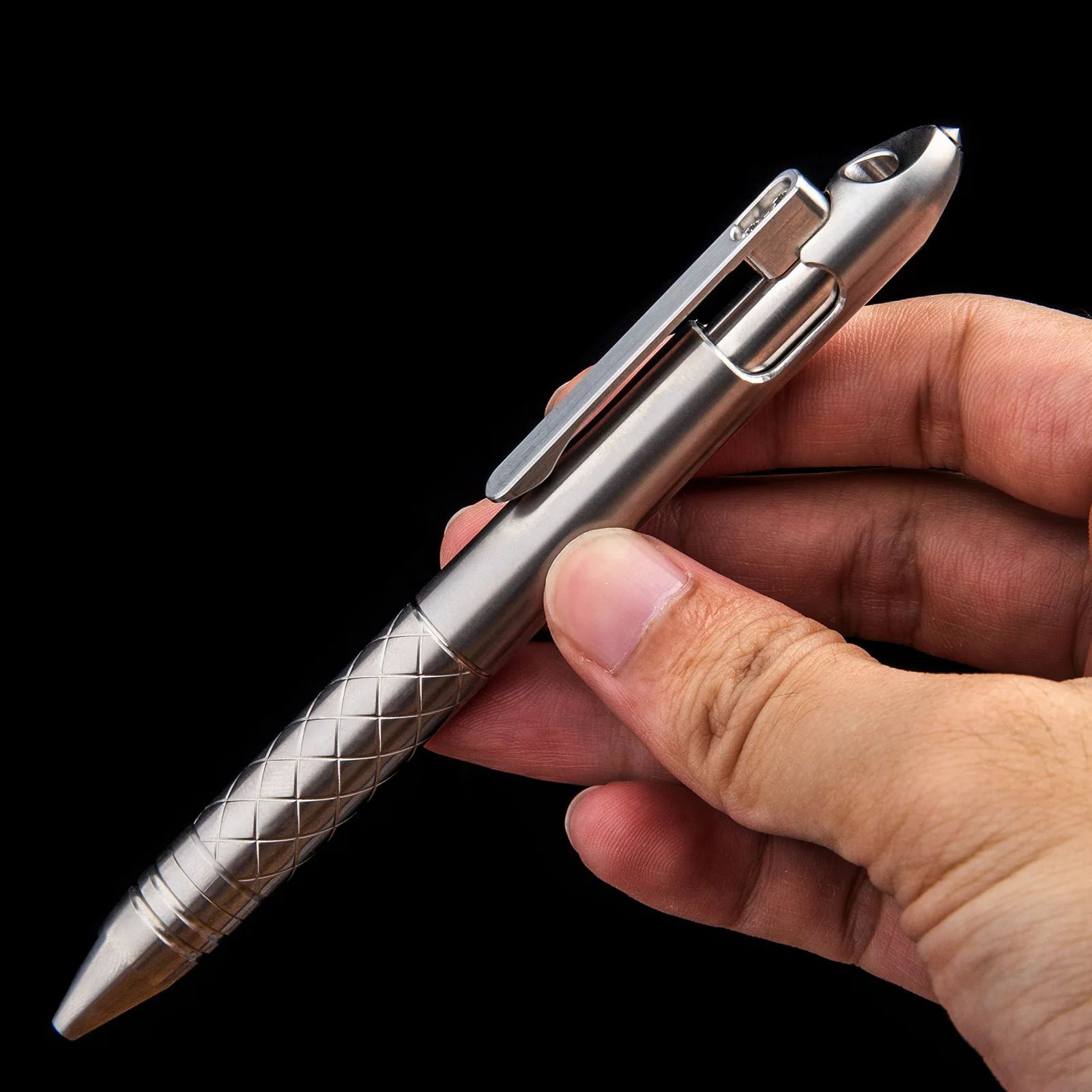 1PC EDC Outdoor Pocket Tool Titanium Alloy Tactical Pen Business Office Writing Signing Pen Push Pen