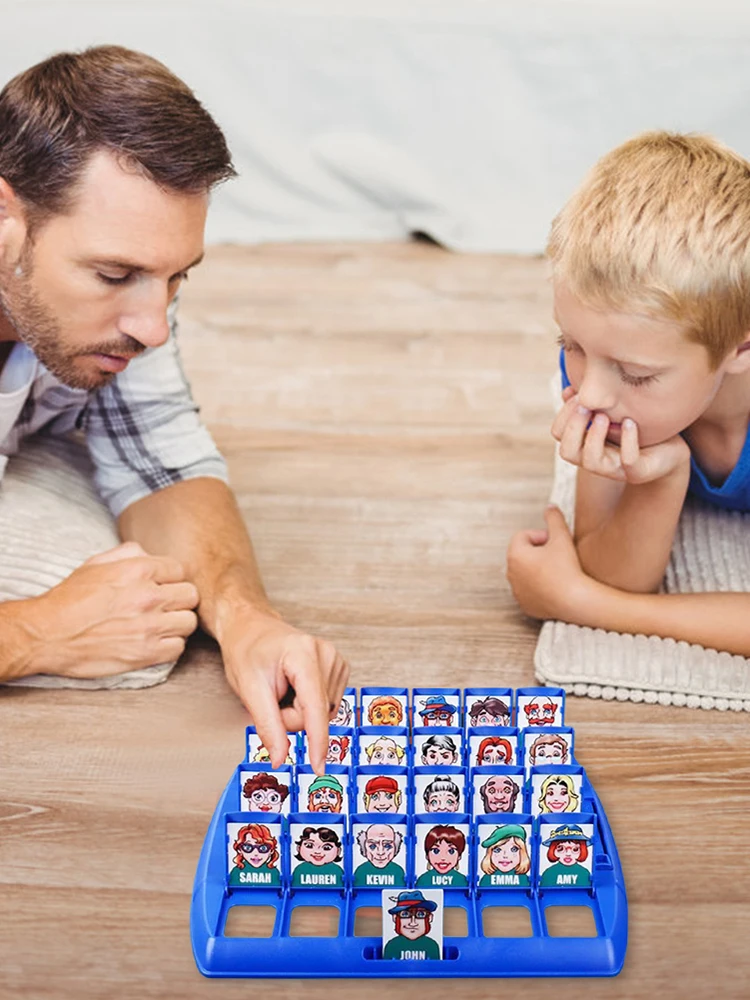 Guess Who Is It Board Game Puzzle Logic Reasoning Game Educational Toys Parent-child Interactive Board Game Party Supplies - الصورة 5