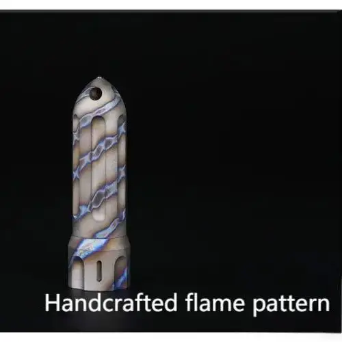 1PC Rocket Titanium Alloy Waterproof Storage Container Window Breaker Medicine Sealed Canister EDC Pocket Tool - الصورة 3