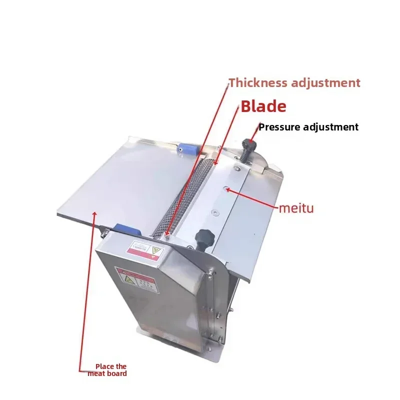 Thickness Adjustable Beef Skin Removing Machine Meat Peeler Pork Skin Peeling Machinery High Quality - Image 6