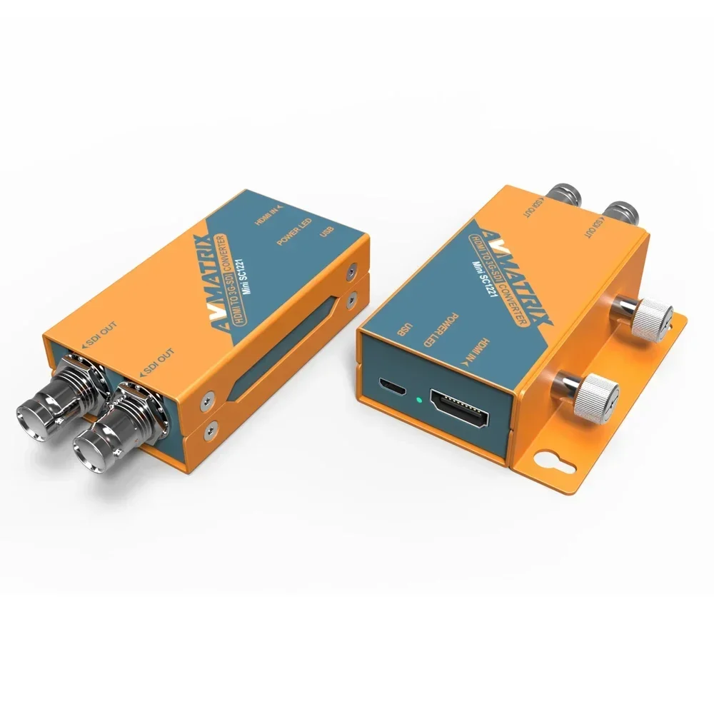 AVMATRIX Mini SC1221 HDMI-compatible to SDI Converter Pocket-Size Broadcast Converter Input Signal to Dual SDI Signal - الصورة 4