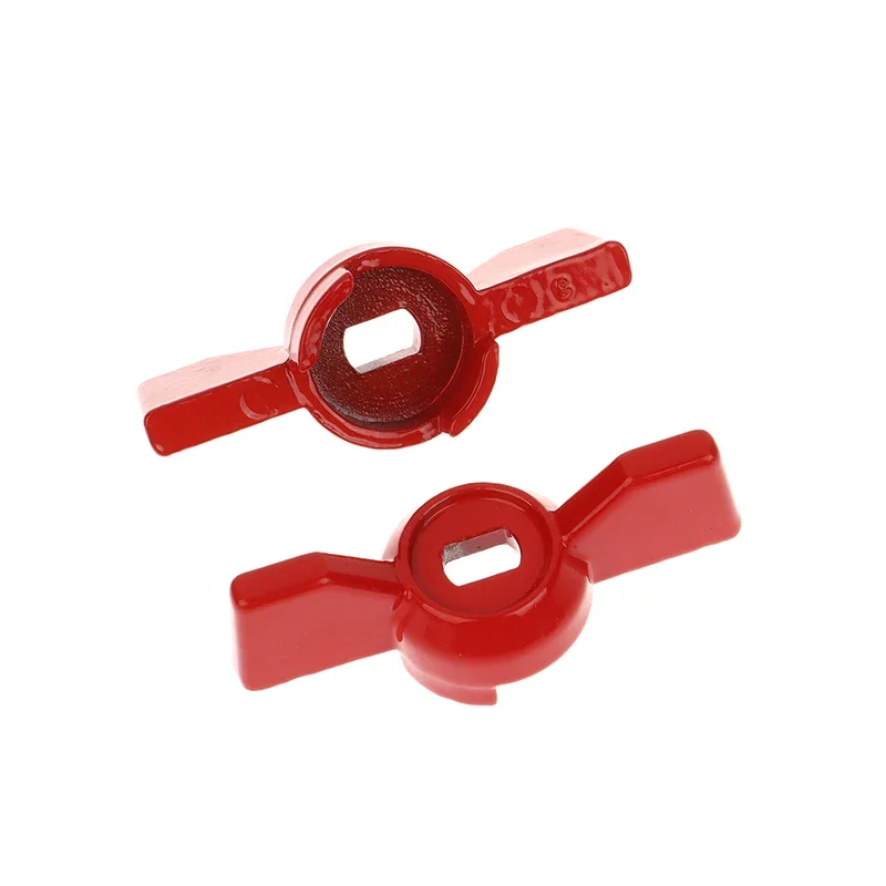 2Pcs Aluminum Handle Valve Handle Ball Valve Handle Wrench Red Butterfly Handle Accessories - الصورة 3