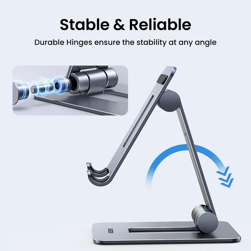 【New】UGREEN Phone Holder Stand Aluminum Mobile Phone Stand For iPhone 16 15 14 Pro Xiaomi Samsung Portable Phone Tablet Holder - الصورة 6