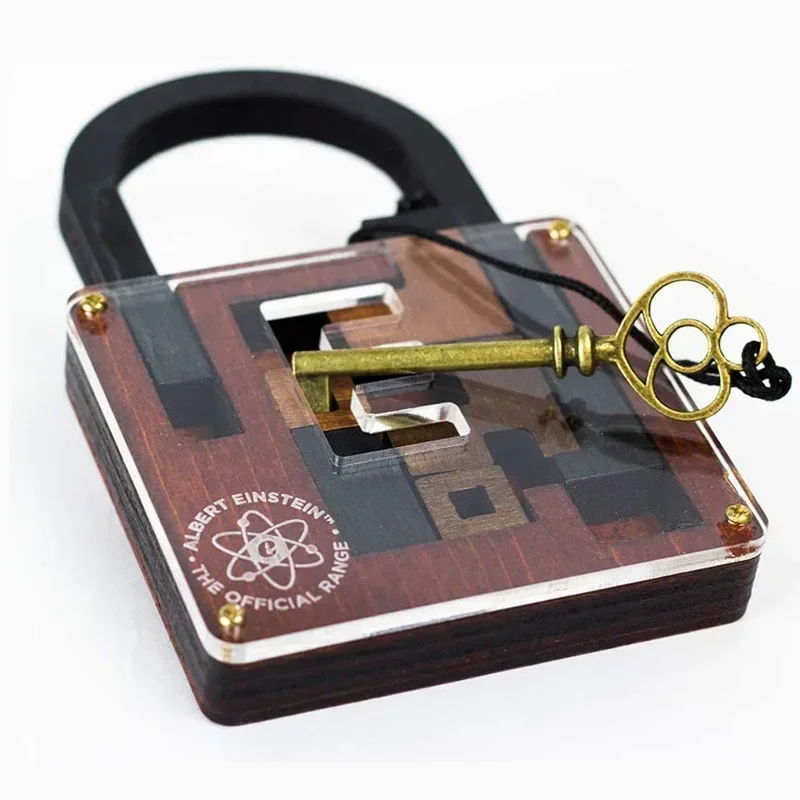 Classic Wooden Brainteaser Puzzle Game High Difficulty IQ Lock Challenge Kids Adults Toys Gifts Children's Cognitive Development - الصورة 3