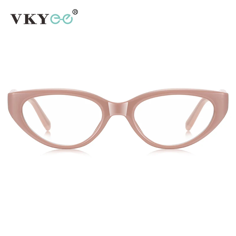 VICKY Fashion Cat's Eye Simple Personalized Fashionable Design Women's Anti-blue Light Reading Glasses Customizable Prescription - الصورة 6