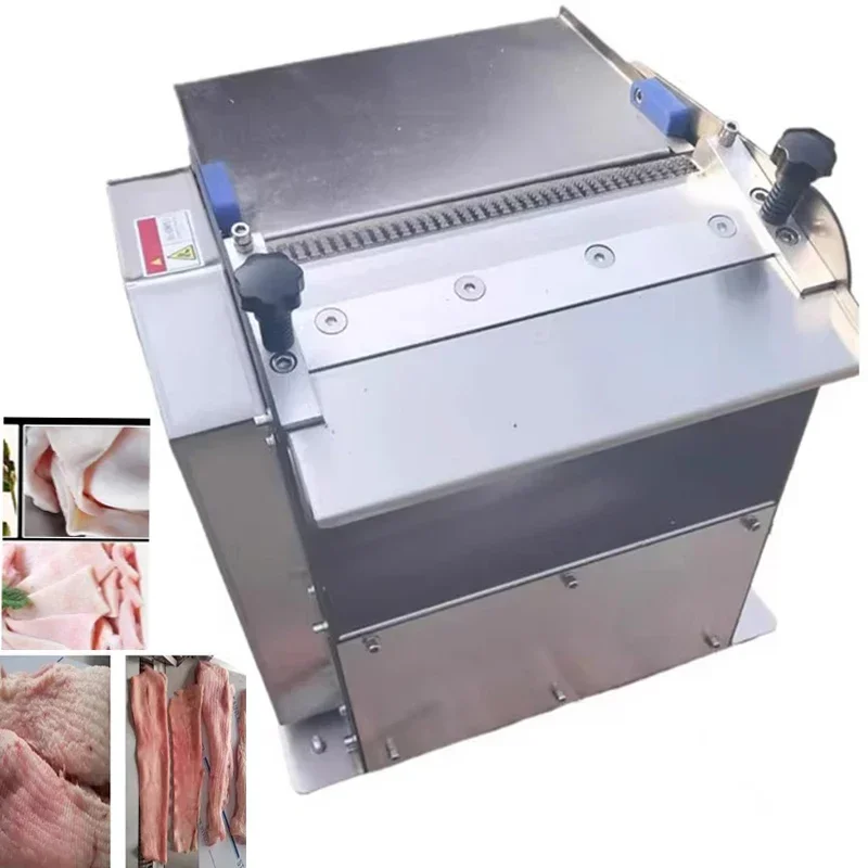 Thickness Adjustable Beef Skin Removing Machine Meat Peeler Pork Skin Peeling Machinery High Quality