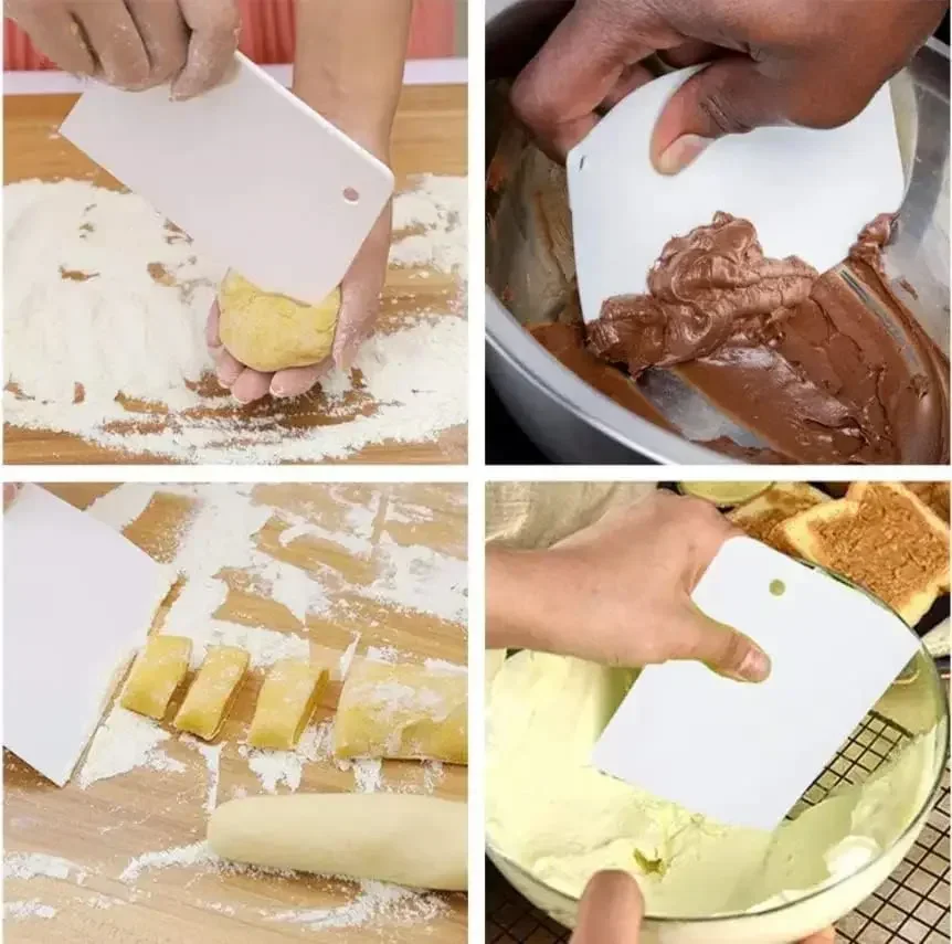Multipurpose Dough Cutter Bowl Scraper for Bread Dough Fondant Cake Cream Spatula DIY Pastry Cutters Scrapers Kitchen Baking Kit - الصورة 5