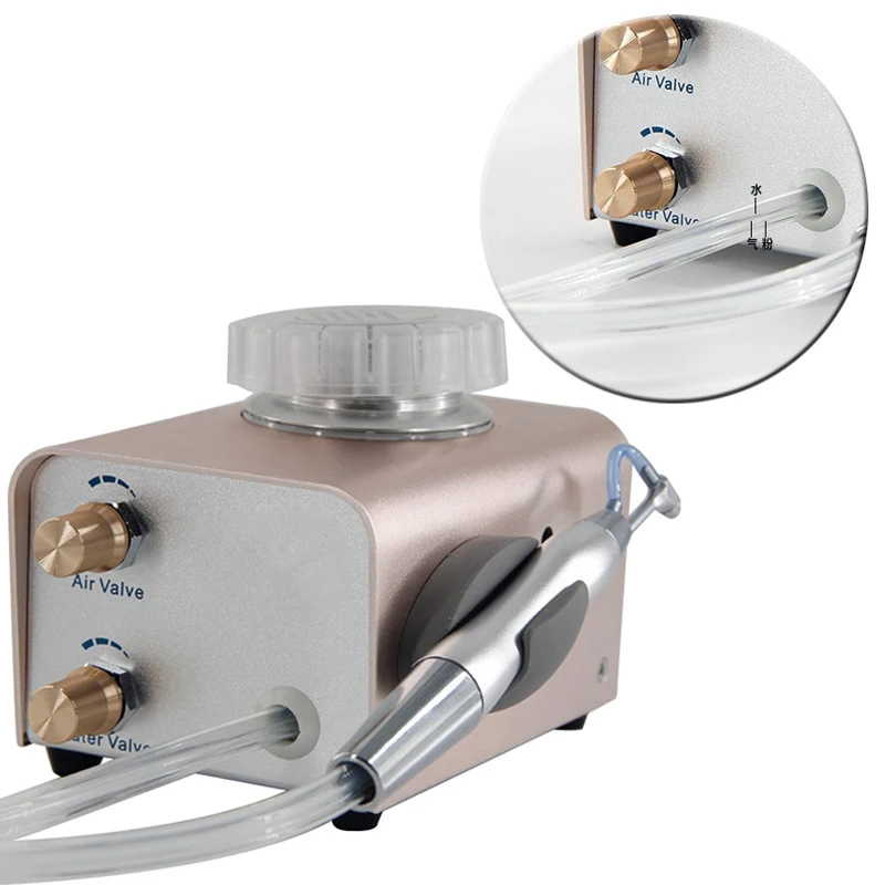 Dental Lab Cleaning Air Water Prophy Polishing Sandblasting Machine Tooth Stain Cleaning Machine Oral Polishing Scaler - الصورة 3