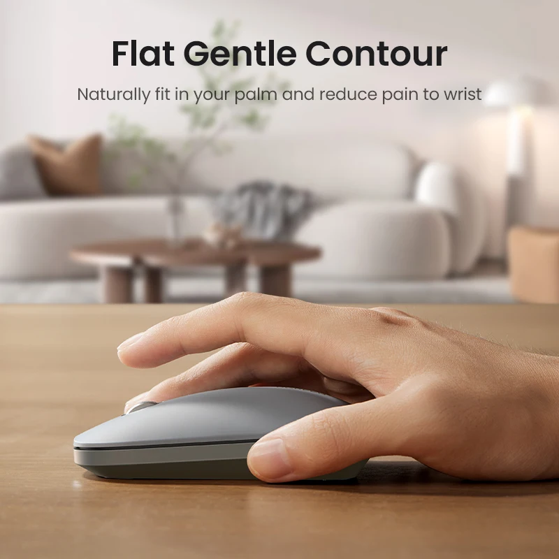 UGREEN Mouse Wireless Bluetooth 2.4G Silent Mice 4000 DPI Left Right Hand For MacBook Tablet Computer Laptop PC Wireless Mouse - الصورة 6