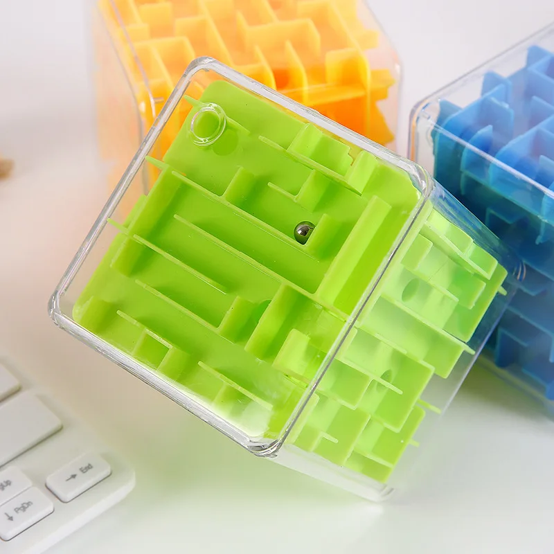 Maze Cube Puzzle Toys Educational Labyrinth IQ Brain Teaser Mind Games For Kids Party Favors Juegos De Inteligencia - الصورة 3