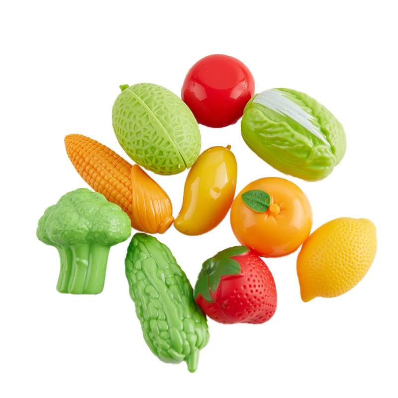 10/pcs lot Mini Simulation Foam Fruit And Vegetables Artificial Kitchen Toys For Children Pretend Play Toy Dollhouse Accessories - الصورة 5