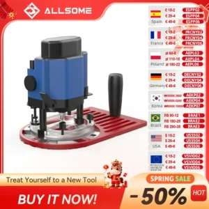 Allsome Trimming Machine Workbench Base Adjustable Slider High-Quality Aluminum Alloy Lightweight 65mm to 132mm Compatibility