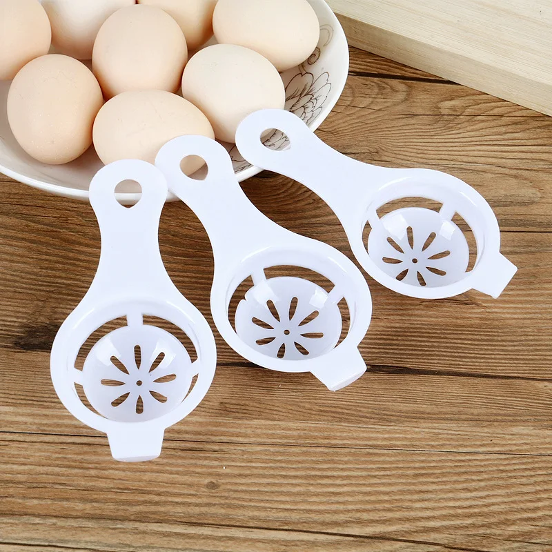 1PC Egg Yolk Separator Divider White Plastic Convenient Household Eggs Tool Cooking Baking Tool Kitchen Accessories Dropshipping - الصورة 3
