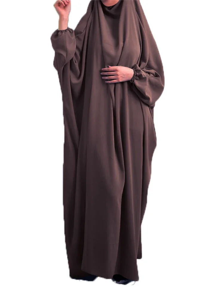 Muslim Prayer Garment Dress Wp,em Women Hijab Dress Abaya Hooded Long Khimar Jilbab Burka Eid Abayas Gown Eid Niqab Ramadan - Image 2