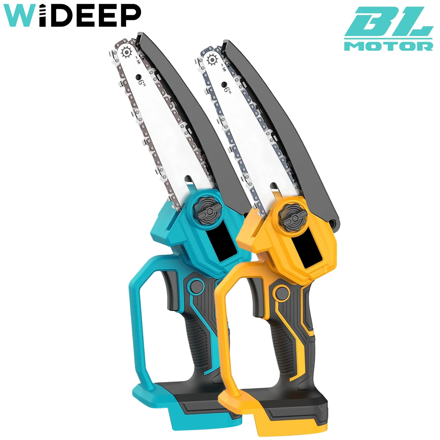 6 inch Cordless Brushless Chainsaw For Dewalt 20V Battery Handheld Electric Chainsaw For Tree, Garden for Makita 18V Battery