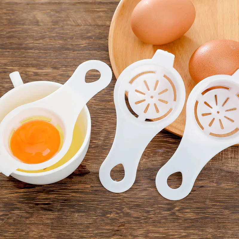 1PC Egg Yolk Separator Divider White Plastic Convenient Household Eggs Tool Cooking Baking Tool Kitchen Accessories Dropshipping - الصورة 4