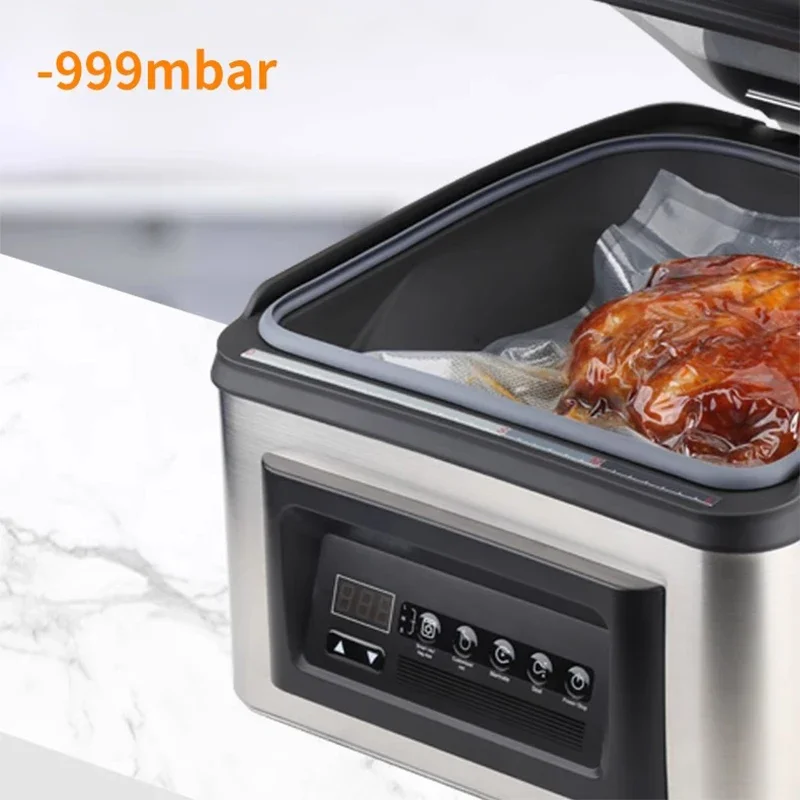 Chamber Style Pickling Machine Vacuum Machine Commercial Food Vacuum Sealing Machine Packaging& Sealing Machine 30cm - Image 5