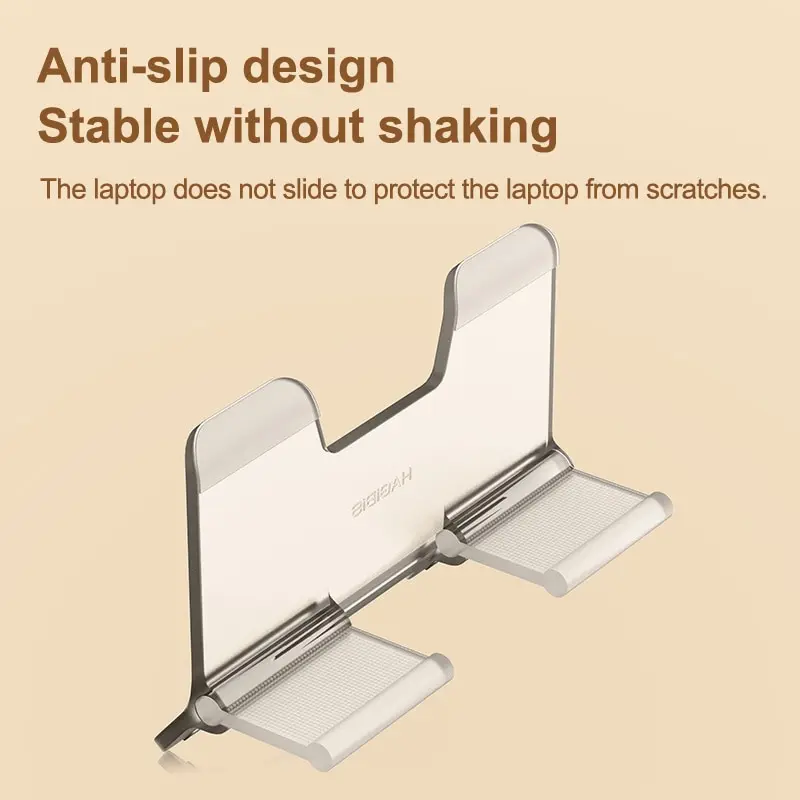 Hagibis Vertical Laptop Stand Transparent Desktop Gravity Holder Notebook Support For MacBook Pro Air Surface Book Laptops - الصورة 6