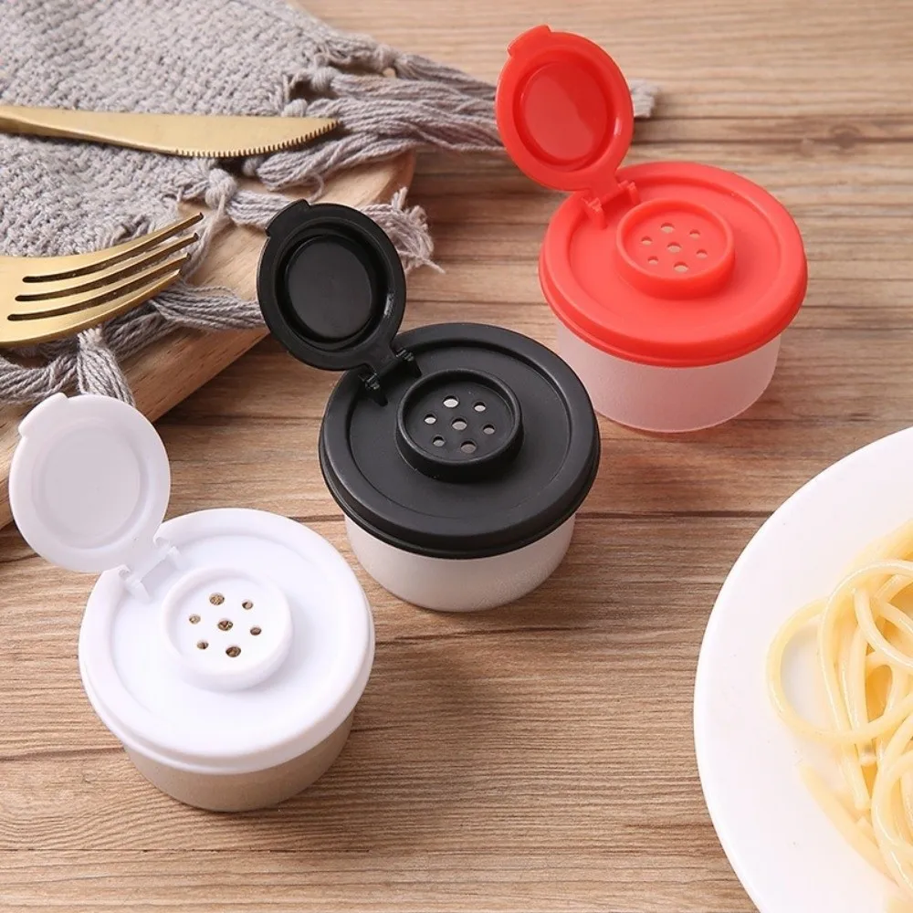 New Kitchen Salt and Pepper Spice Shaker Mini Dustproof Spice Container Plastic Insect-proof Seasoning Jar Salt Pepper Sugar