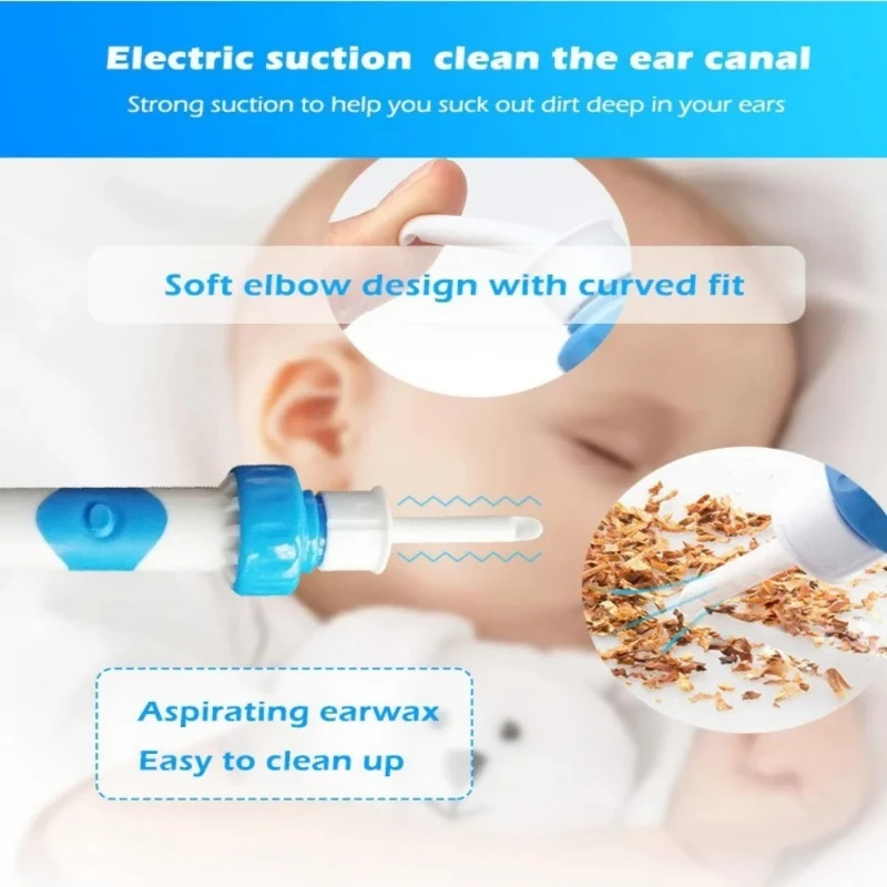 Electric Ear Cleaner Cordless Safe Vibration Suction Painless Earwax Remover for Adults Kids Light Ear Wax Removal Tool Aurilave - الصورة 3