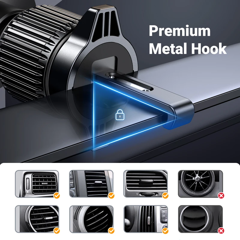 UGREEN Car Phone Holder Gravity Car Phone Stand For iPhone 16 15 14 Pro Max Xiaomi Samsung 360°Rotation Air Vent Phone Holder - الصورة 5