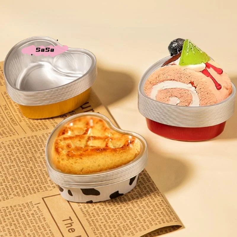 Mini Non-Stick Cake Cup Aluminum Foil Cupcake Wrappers Baking Cups Cases Muffin Boxes for Pudding Dessert Kitchen Tools - الصورة 2