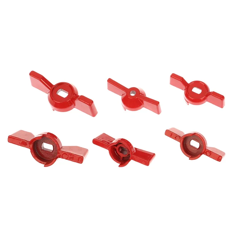 2Pcs Aluminum Handle Valve Handle Ball Valve Handle Wrench Red Butterfly Handle Accessories - الصورة 4