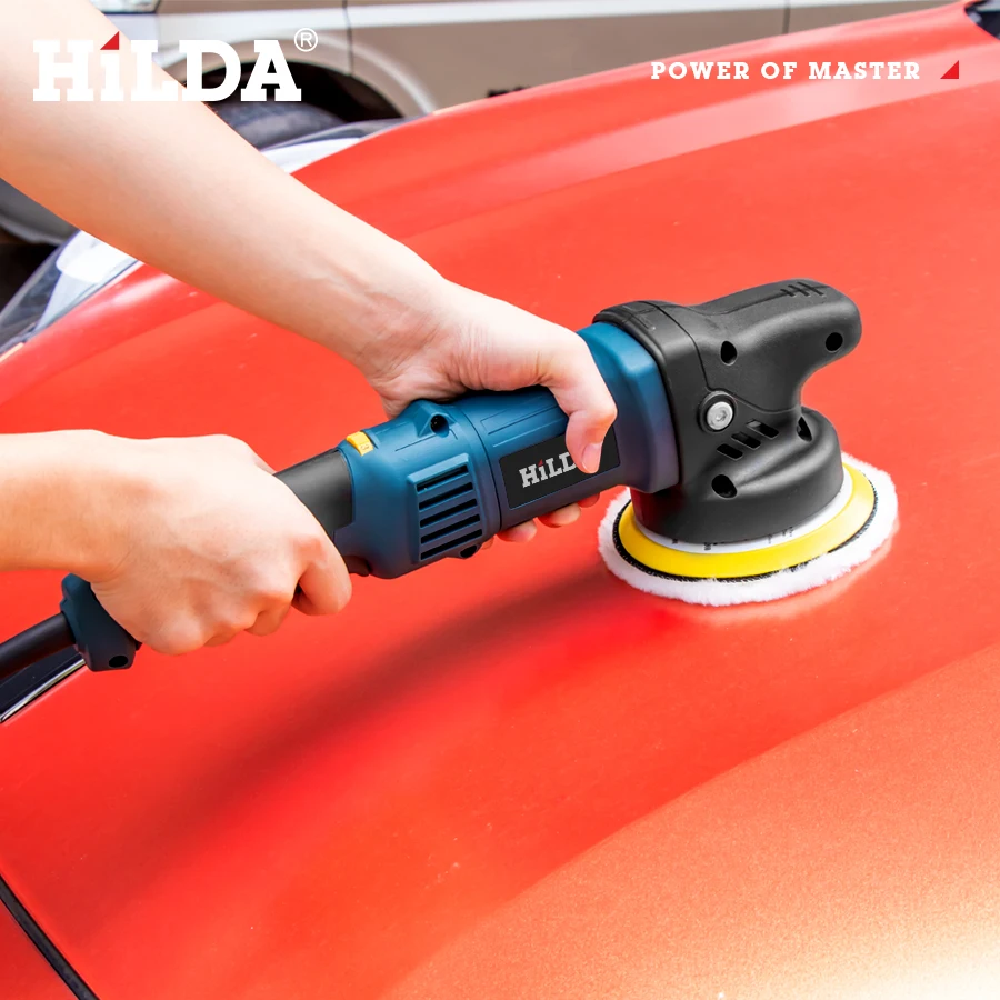 HILDA 980W Car Polishing Machine 5inch Orbit Dual Action Auto Polisher Variable Speed Sander Buffing Waxing Machine - الصورة 6