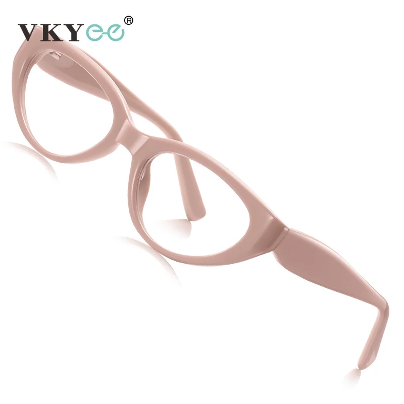 VICKY Fashion Cat's Eye Simple Personalized Fashionable Design Women's Anti-blue Light Reading Glasses Customizable Prescription - الصورة 2
