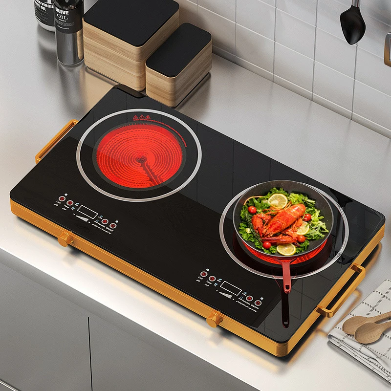 2200W High-power Induction Cooker Electric Ceramic Stove Hotpot Plate Noodle Cooking Furnace Tea Brewing Water Boiler Heater T04 - Image 4