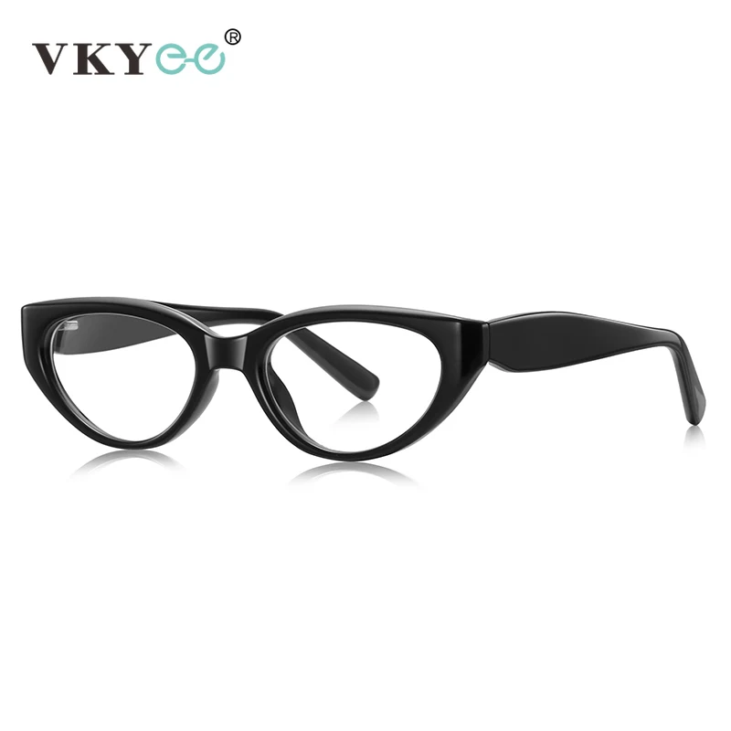 VICKY Fashion Cat's Eye Simple Personalized Fashionable Design Women's Anti-blue Light Reading Glasses Customizable Prescription - الصورة 3