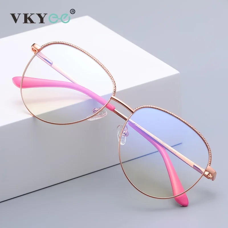 VICKY New Fashion Women Retro Anti Blue Light Blocking Eyeglasses Frame Computer Eyewear Eye protection Glasses PFD3036