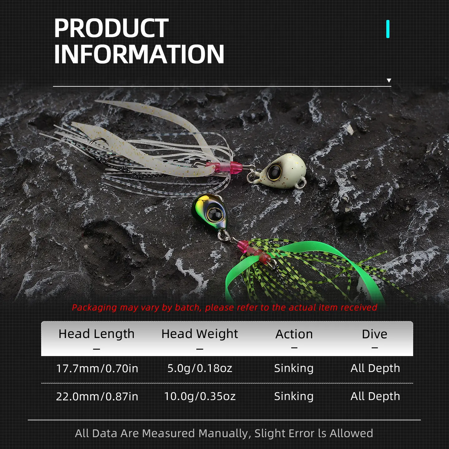 Magic Works Mini Lure Light Nano Rubber Jig 5g 10g Micro Tairaba Head Silicone Fishing Skirts Artificial Bait Rockfishing Lures - الصورة 3