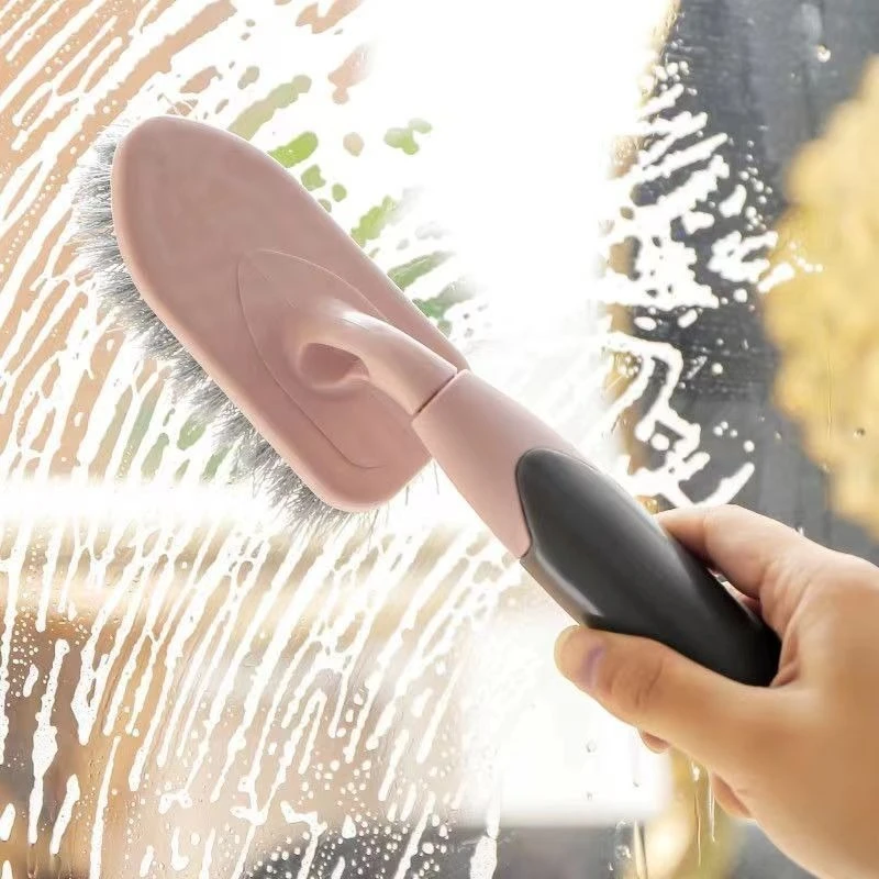 Long Handled Cleaning Brush Floor Brush Gap Brush Multi-functional Cleaning Tool for Household Bathroom Hard Bristles