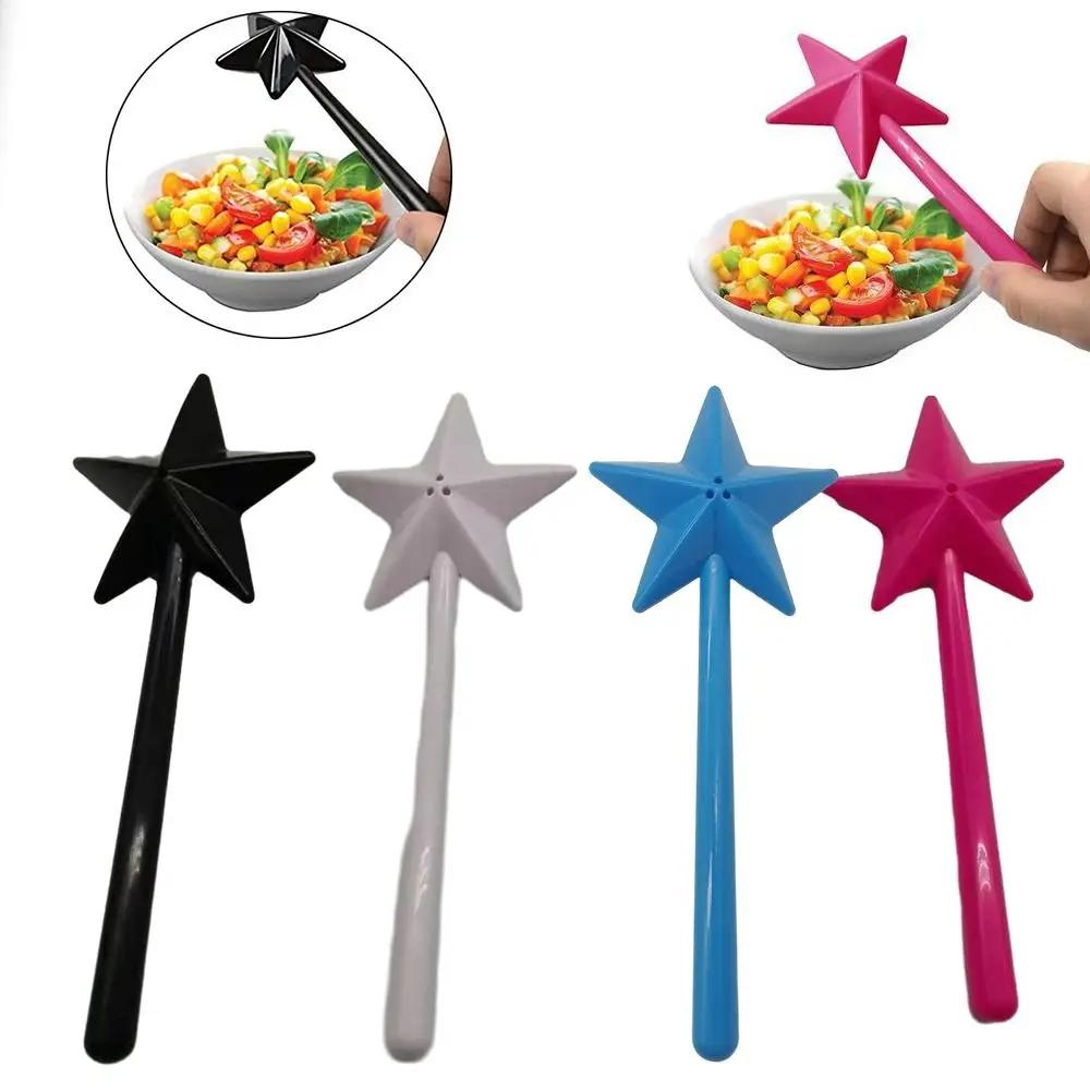 Creative Plastics Salt Shakers Refillable Star Condiment Jar Utensils Household Long Hand Seasoning Shaker Kitchen & Dining - Image 4