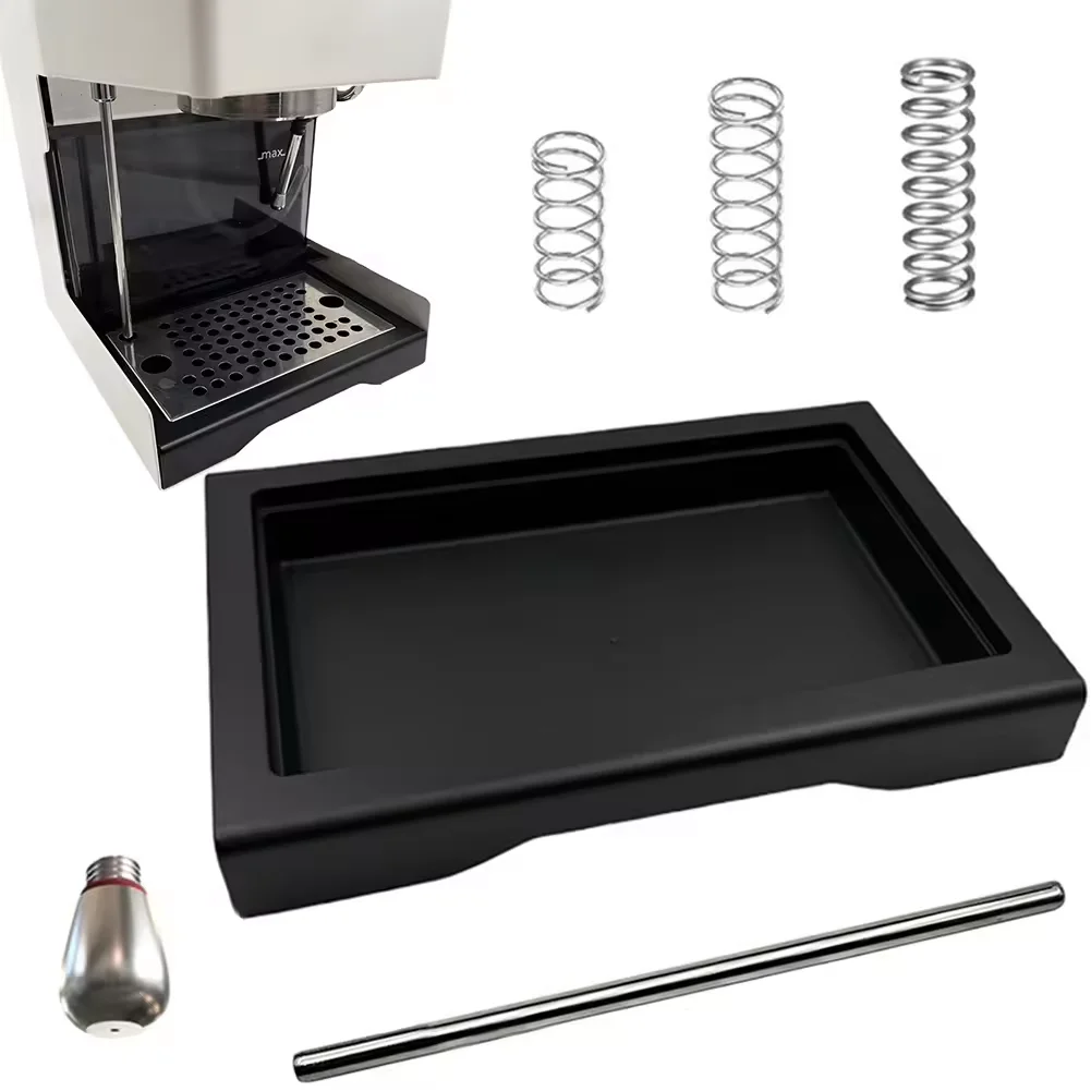 Coffee Machine Drip Tray with Stainless Steel Drain Pipe 6 9 12 Bar Spring For Gaggia Coffee Thin Drip Tray Tool Accessoies