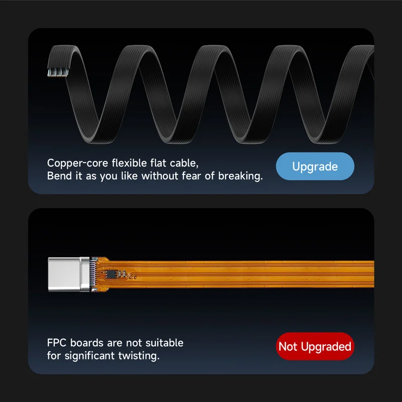 Hagibis USB C to USB C Cable Right Angle USB Type C Charger Fast Charging Cord 90 Degree PD 240W 80G for iPhone 17 External SSD - الصورة 6