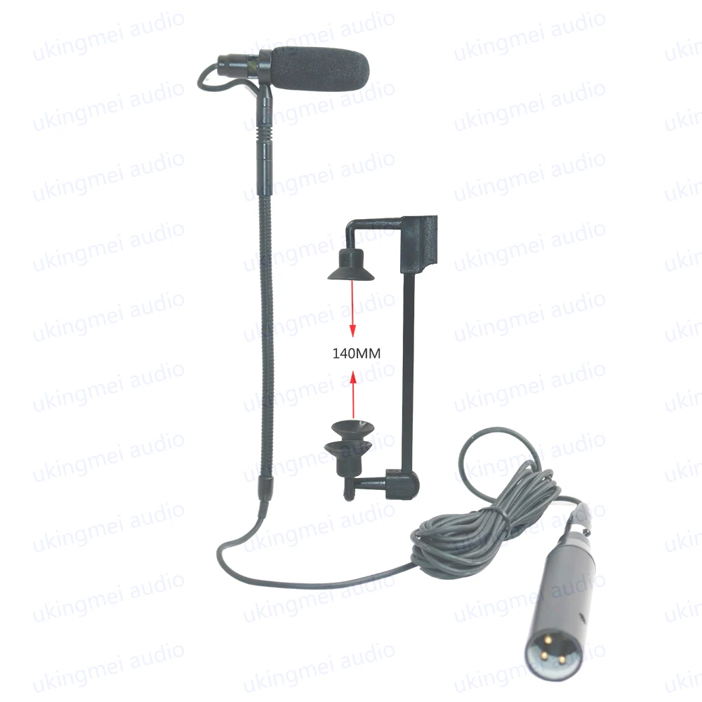 Supercardioid Condenser Microphone for Acoustic Guitar Musical Instrument Microphone with 48V Phantom Power Module Gooseneck Mic - الصورة 5