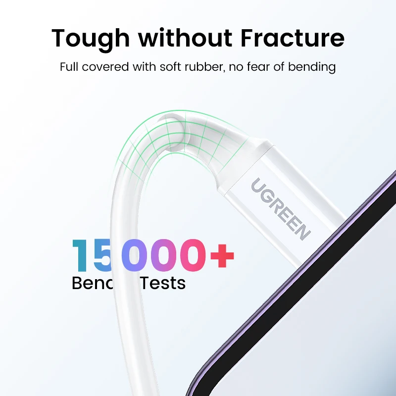 UGREEN MFi 20W PD USB Type C to Lightning Cable for iPhone 14 13 12 Pro Max Fast Charging for iPad Mini Phone Type C Cables - الصورة 5