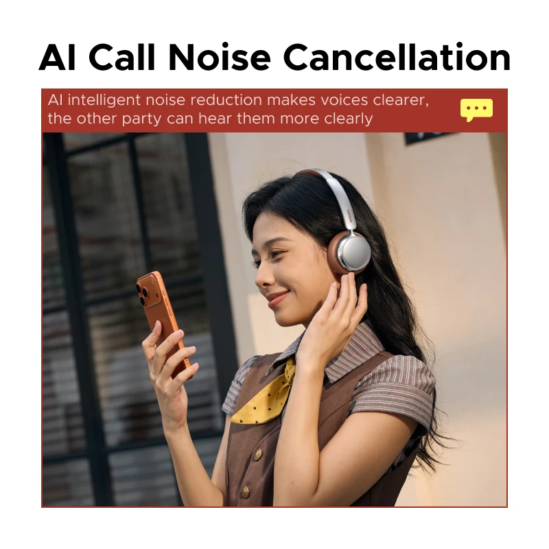 UGREEN ANC Wireless Headphones, Active Noise Cancelling, Premium On-Ear Bluetooth Headset, Customizable Sound,Cloud Foam Comfort - الصورة 4