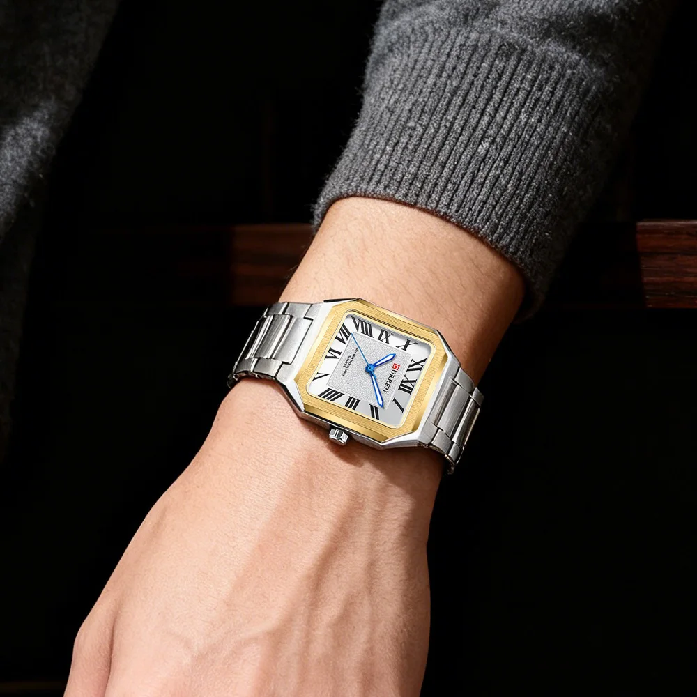 ساعة رجالية كلاسيكية بعقارب مضيئة - Image 2