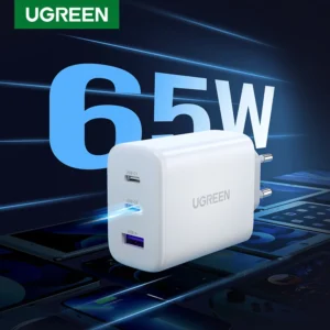 UGREEN 65W PD Charger Quick Charge 4.0 3.0 Type C PD USB Charger for iPhone 17 16 15 Pro Max Fast Charger For Laptop PD Charger