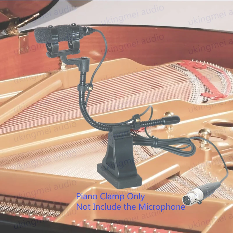 Instrument Condenser Microphone Universal Stand Clamp For Saxophone Violin Clarinet Bass Cello Piano Compatible For DPA 4099 Mic - الصورة 5