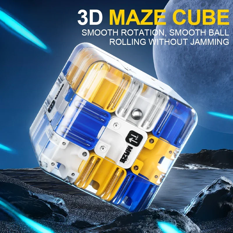 3D Ball Cube Maze Puzzle Toy Children's Logical Thinking Training and Stress-Relieving Toys for Boys Kids Adult Birthday Gifts - الصورة 3