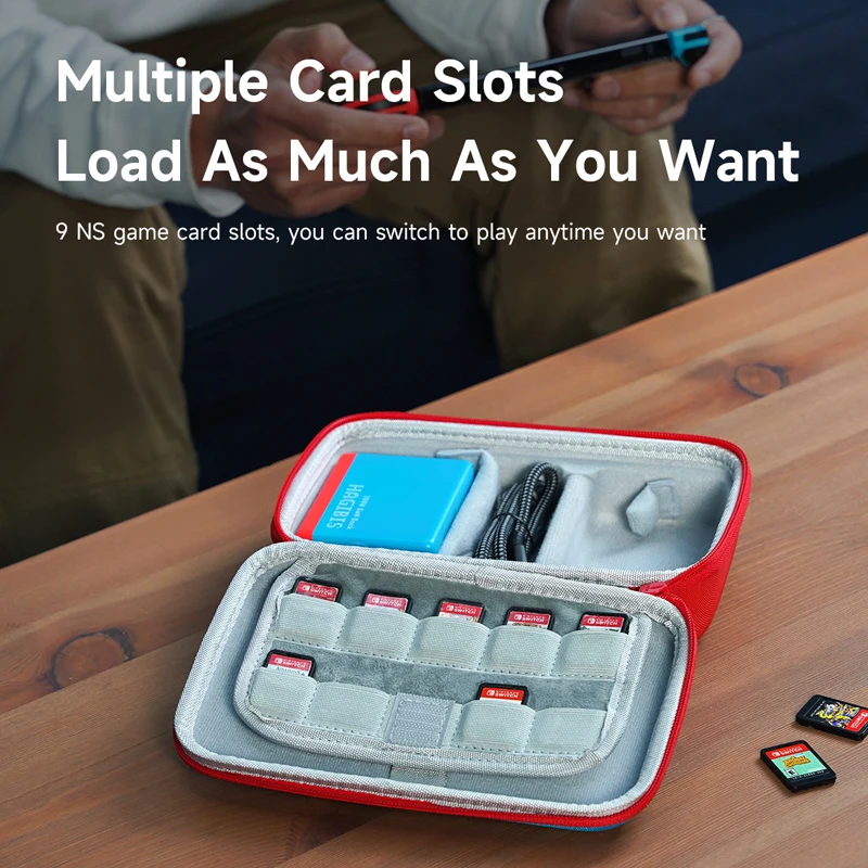 Hagibis Switch Carrying Case for Nintendo Switch/OLED Portable Full Protection Carrying Travel Bag for Switch Console Game Card - Image 3