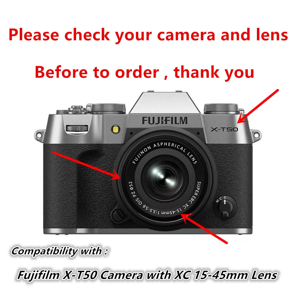 Soft Case Inner Camera Bag for Fujifilm X-T50 X-S20 XT50 XS20 XS10 XC 15-45mm X-E5 XE5 XF 23mm Nikon Z50 Z50II Z 16-50mm Lens - الصورة 2
