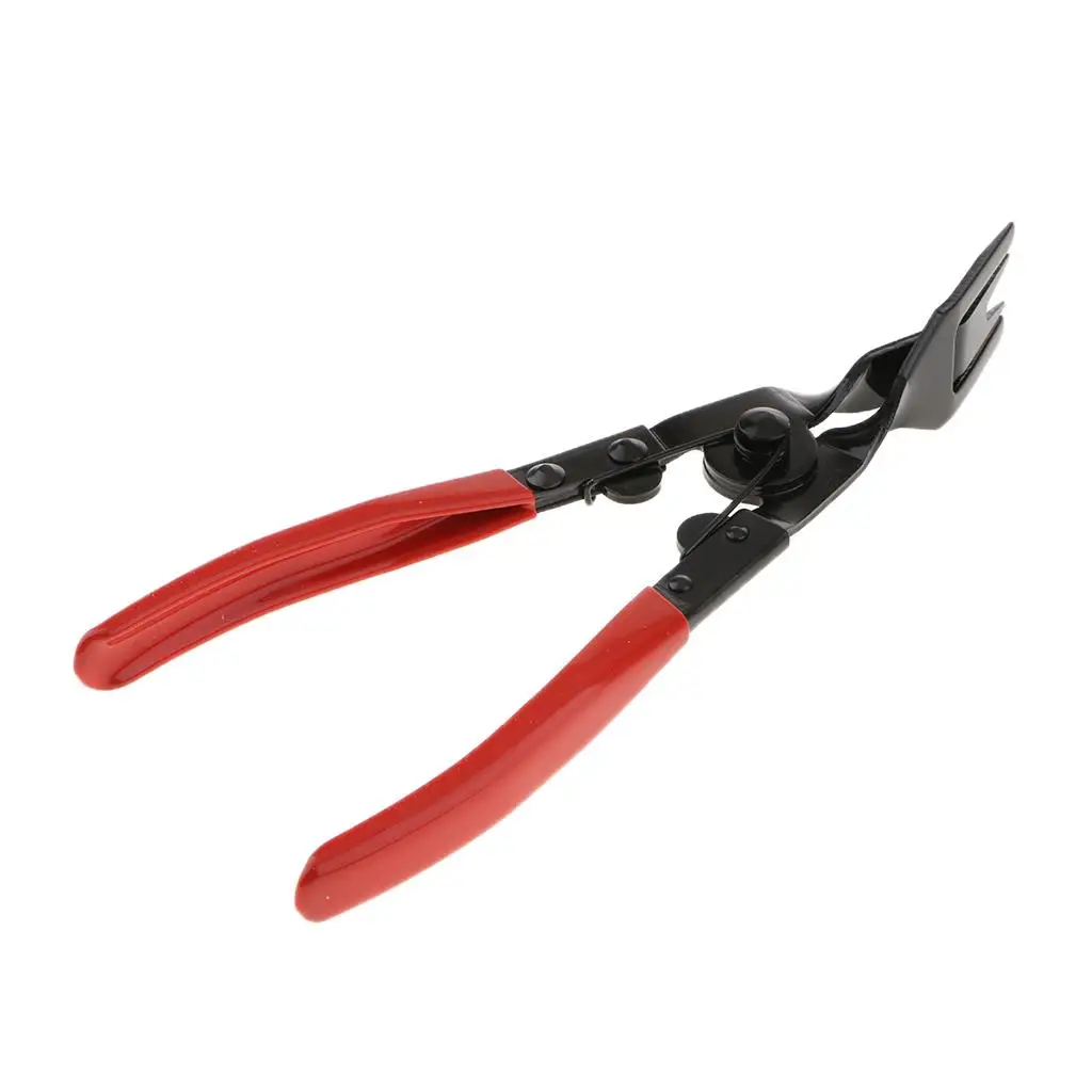 Car Automotive Hand Tool Metal Clip Removal Pliers Red Handle for Fastener Body Panel Trim Removal in Vehicles Car Automotive Hand Tool Metal Clip Removal Pliers Red Handle for Fastener Body Panel Trim Removal in Vehicles