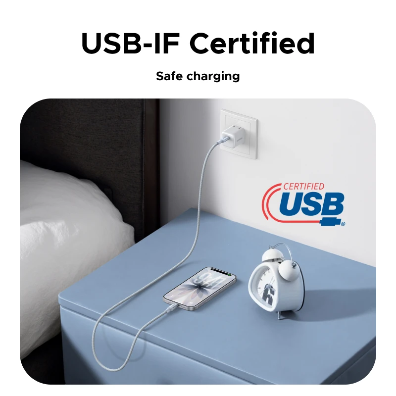 UGREEN USB-IF Certified Type-C Cable PD3.1 240W Soft USB-C Fast Charging for Laptop MacBook iPhone 17 Samsung S25 Type-C Cord - الصورة 3