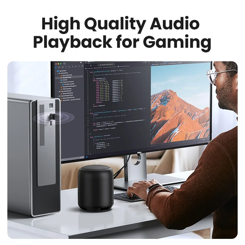 UGREEN USB Bluetooth Adapter Bluetooth Dongle 5.4 6.0 for PC Bluetooth Receiver & Transmitter for Bluetooth Keyboard/Mouse - الصورة 5